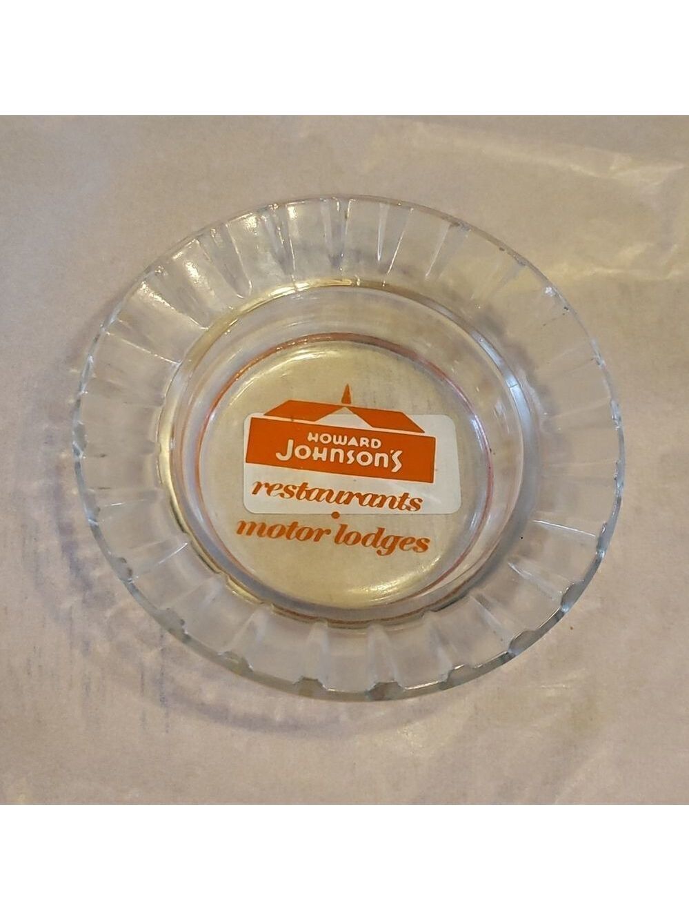 *SOLD* VINTAGE Ashtray Novelty Promo Ashtray Howard Johnsons Motor Lodge - Picture 1 of 12